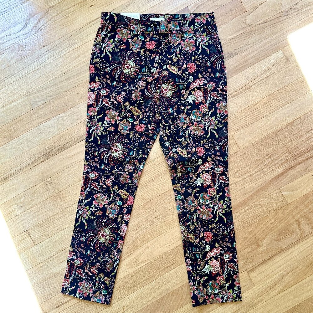 H&M Patterned Dress Pants - NWT Women's Size 10 - Flattering and Comfortable